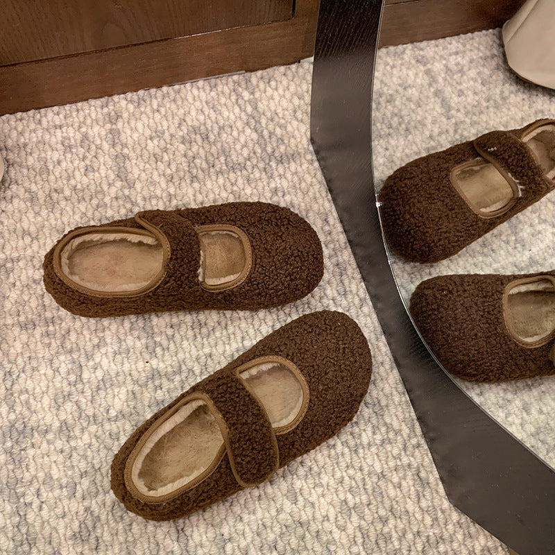 Damen Kuschelige Hausschuhe mit verstellbarem Riemen und weichem Innenfutter Heidi Mode - Image 2