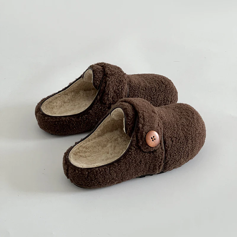 Damen Kuschelige Hausschuhe mit weichem Innenfutter und Knopfverschluss Heidi Mode - Image 8
