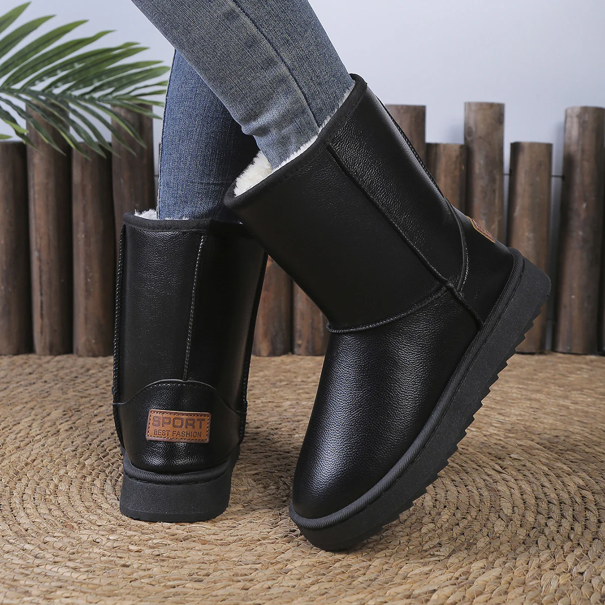 Damen kuschelige Winterboots mit warmem Innenfutter Heidi Mode - Image 4