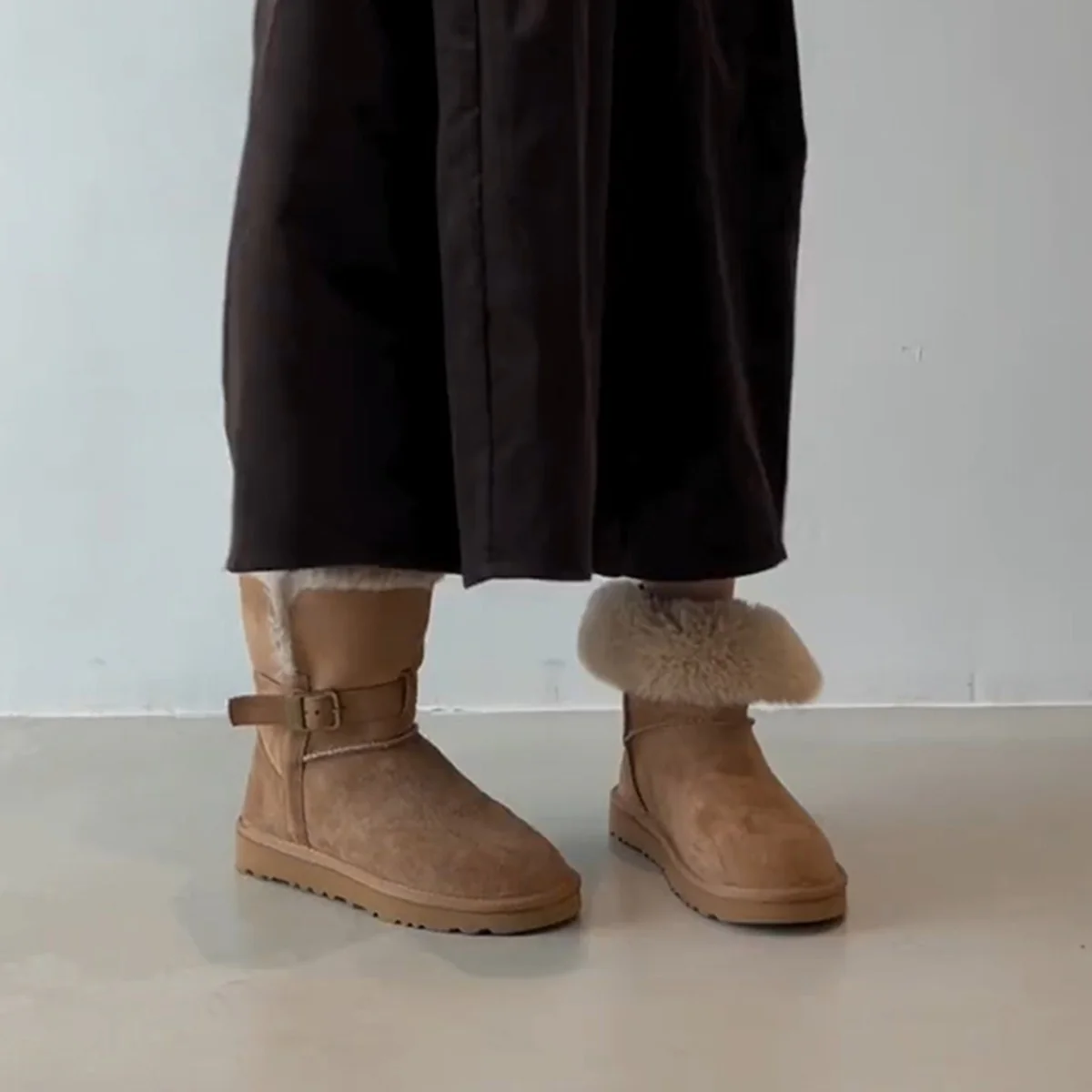 Damen Kuschelige Winterboots mit weichem Kunstfellkragen und robuster Sohle Heidi Mode - Image 2