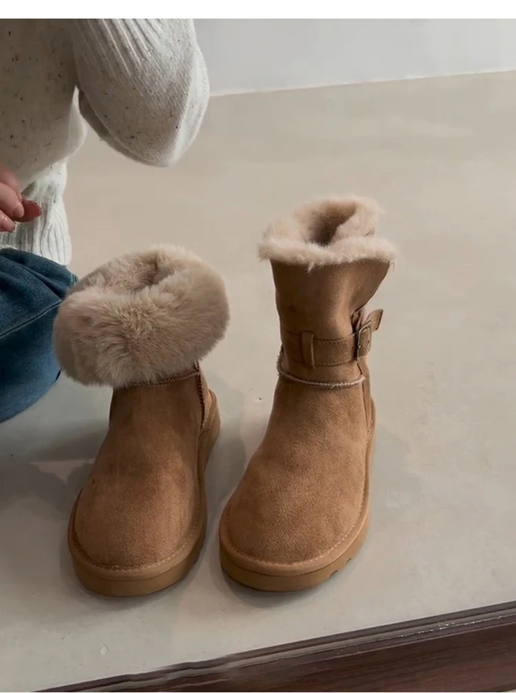Damen Kuschelige Winterboots mit weichem Kunstfellkragen und robuster Sohle Heidi Mode - Image 6