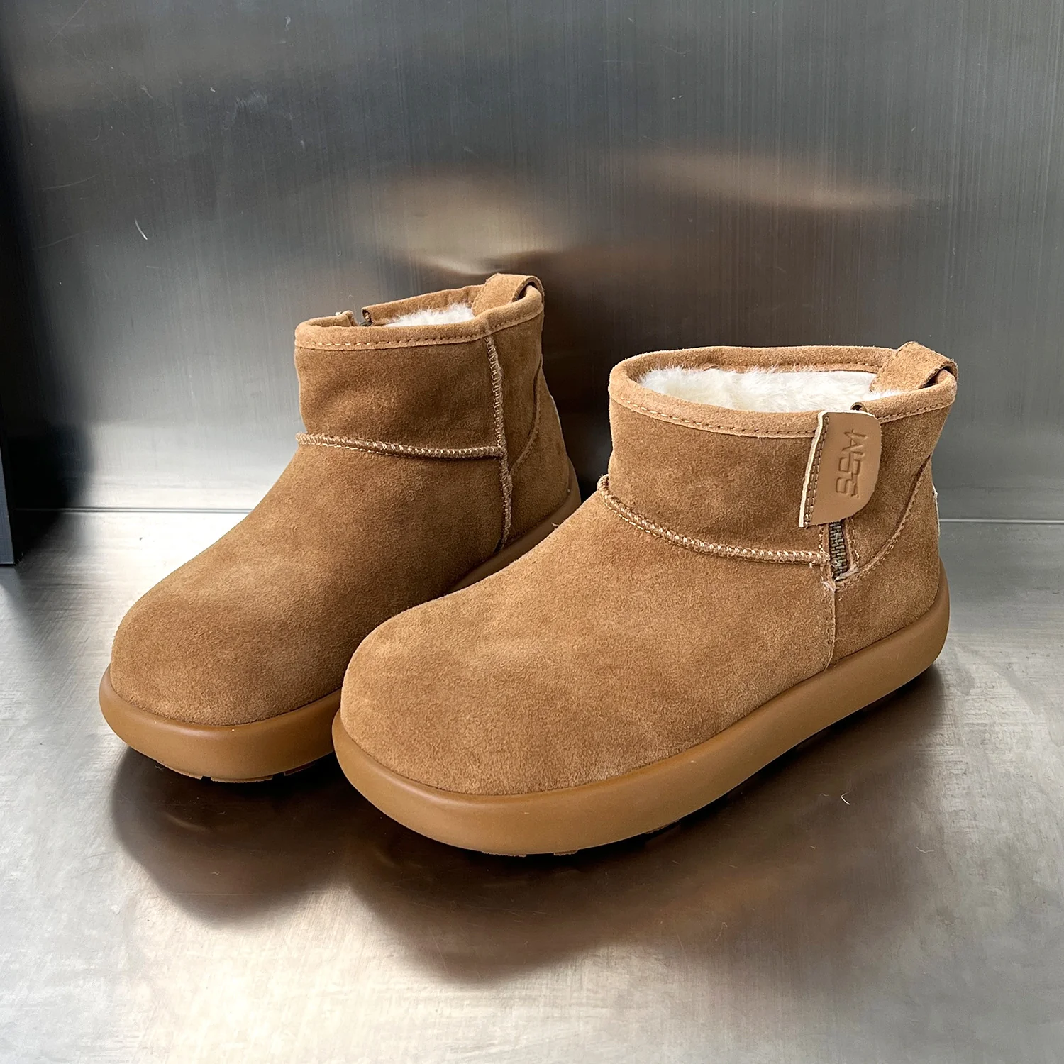 Damen kuschelige Winterstiefel aus weichem Wildleder mit warmem Innenfutter Heidi Mode - Image 7