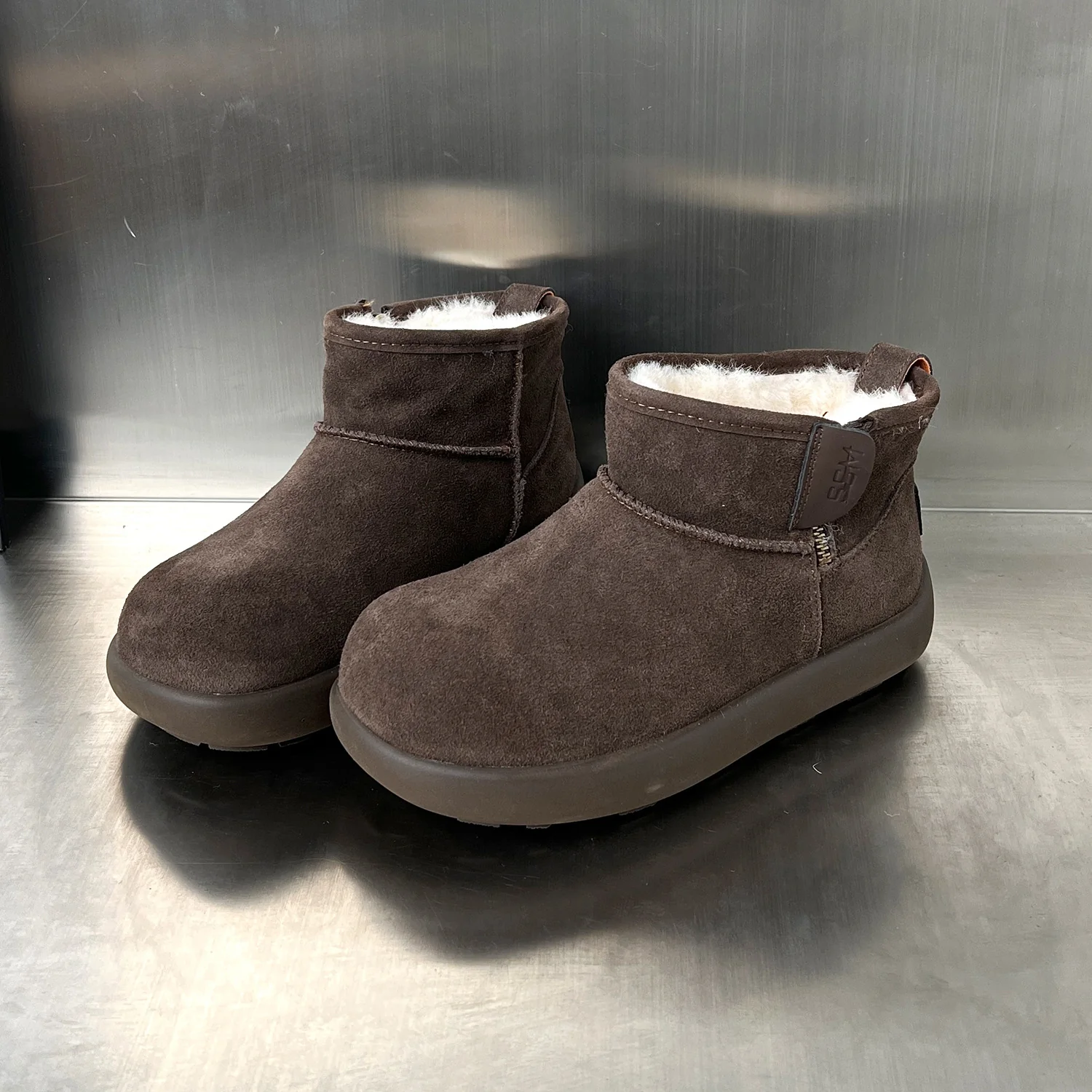 Damen kuschelige Winterstiefel aus weichem Wildleder mit warmem Innenfutter Heidi Mode - Image 8