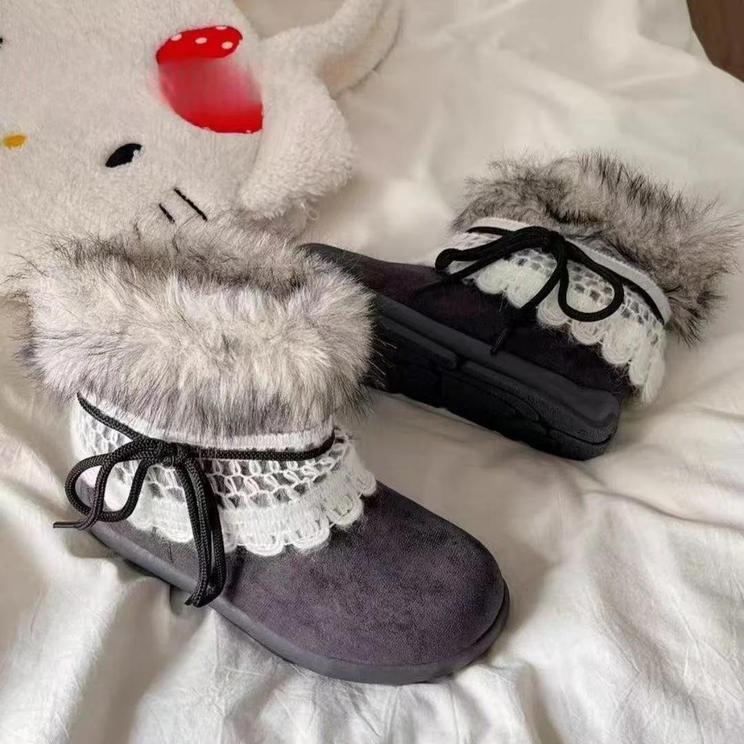 Damen Kuschelige Winterstiefel mit dekorativem Fellkragen und hochwertigem Obermaterial Heidi Mode - Image 2