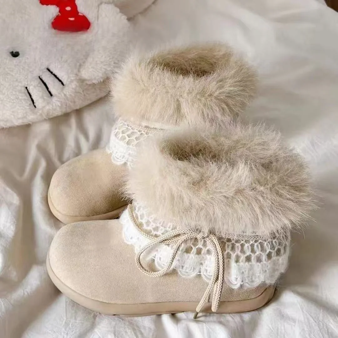 Damen Kuschelige Winterstiefel mit dekorativem Fellkragen und hochwertigem Obermaterial Heidi Mode - Image 3