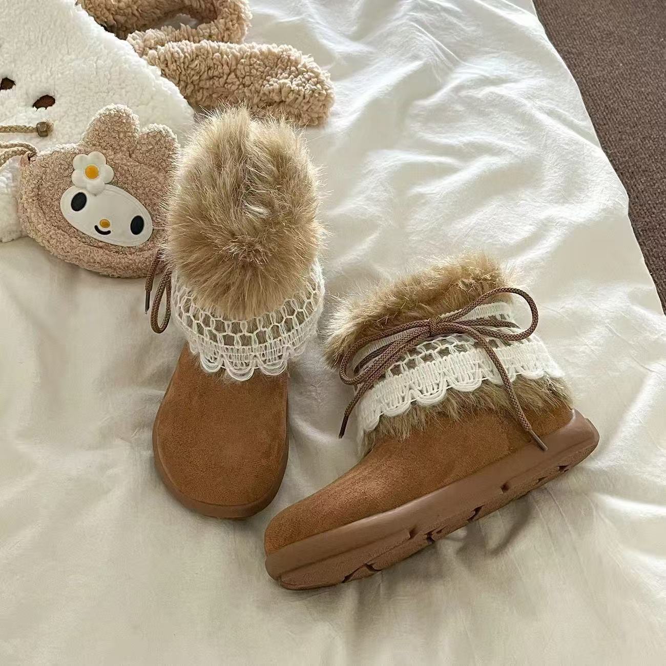 Damen Kuschelige Winterstiefel mit dekorativem Fellkragen und hochwertigem Obermaterial Heidi Mode - Image 5