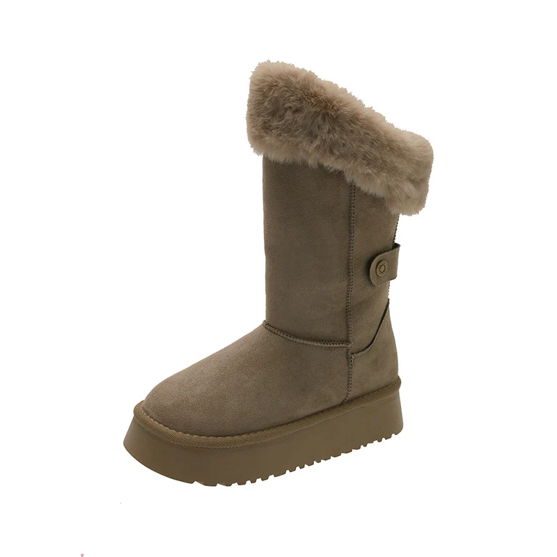 Damen kuschelige Winterstiefel mit luxuriösem Kunstpelzkragen Heidi Mode - Image 5