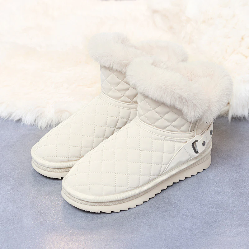 Damen kuschelige Winterstiefel mit modischem Obermaterial und elegantem Kunstfell Heidi Mode - Image 2