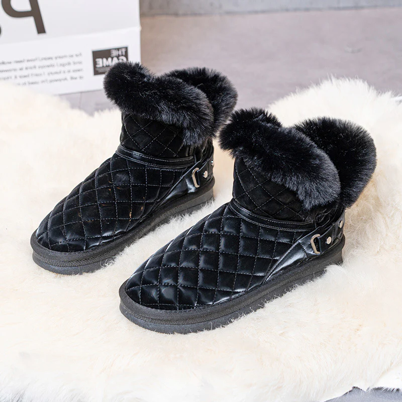 Damen kuschelige Winterstiefel mit modischem Obermaterial und elegantem Kunstfell Heidi Mode - Image 7