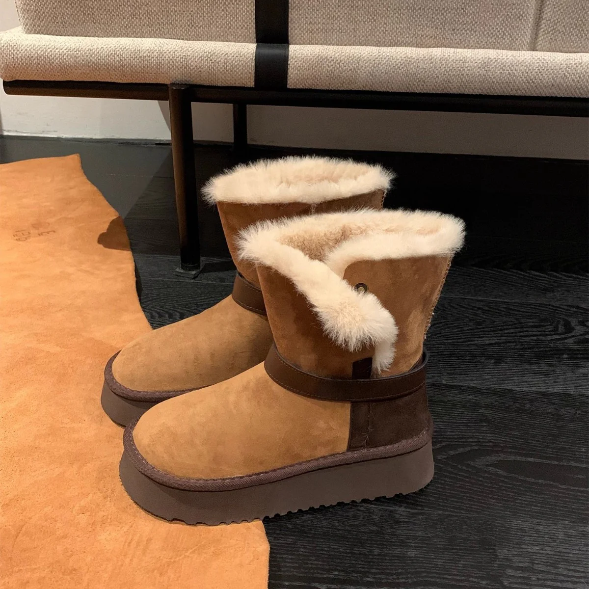 Damen kuschelige Winterstiefel mit warmem Futter und stylishen Details Heidi Mode - Image 3