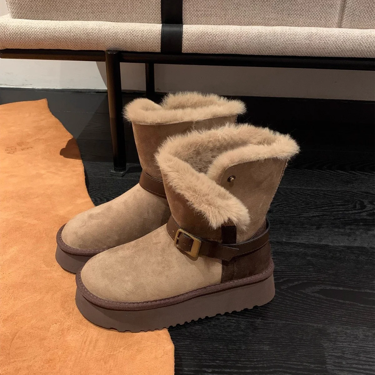 Damen kuschelige Winterstiefel mit warmem Futter und stylishen Details Heidi Mode - Image 4