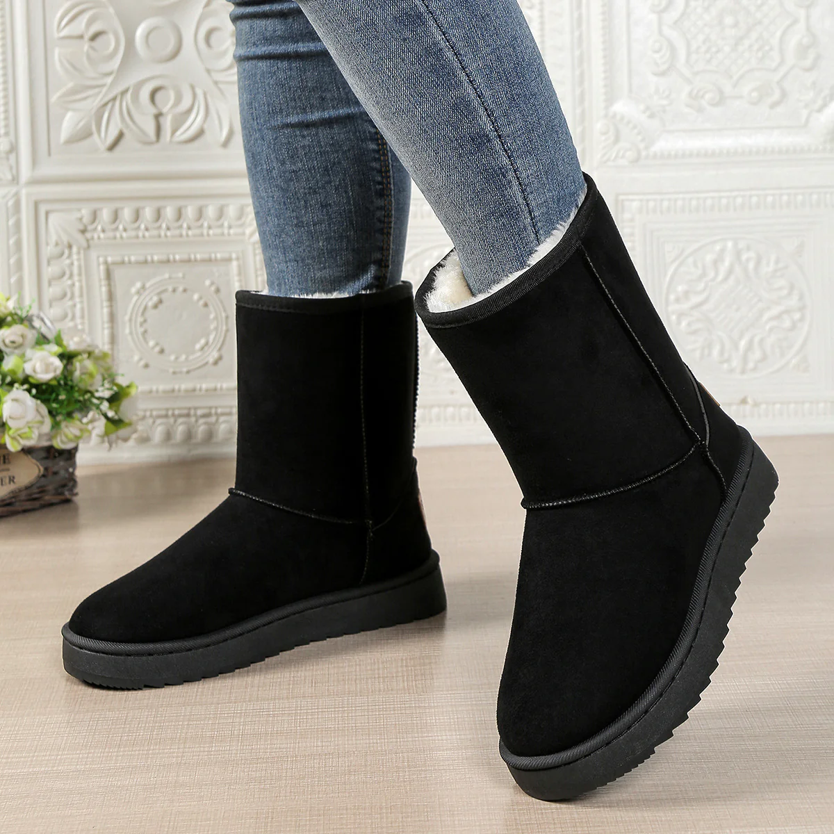 Damen Kuschelige Winterstiefel mit weichem Futter Heidi Mode - Image 4
