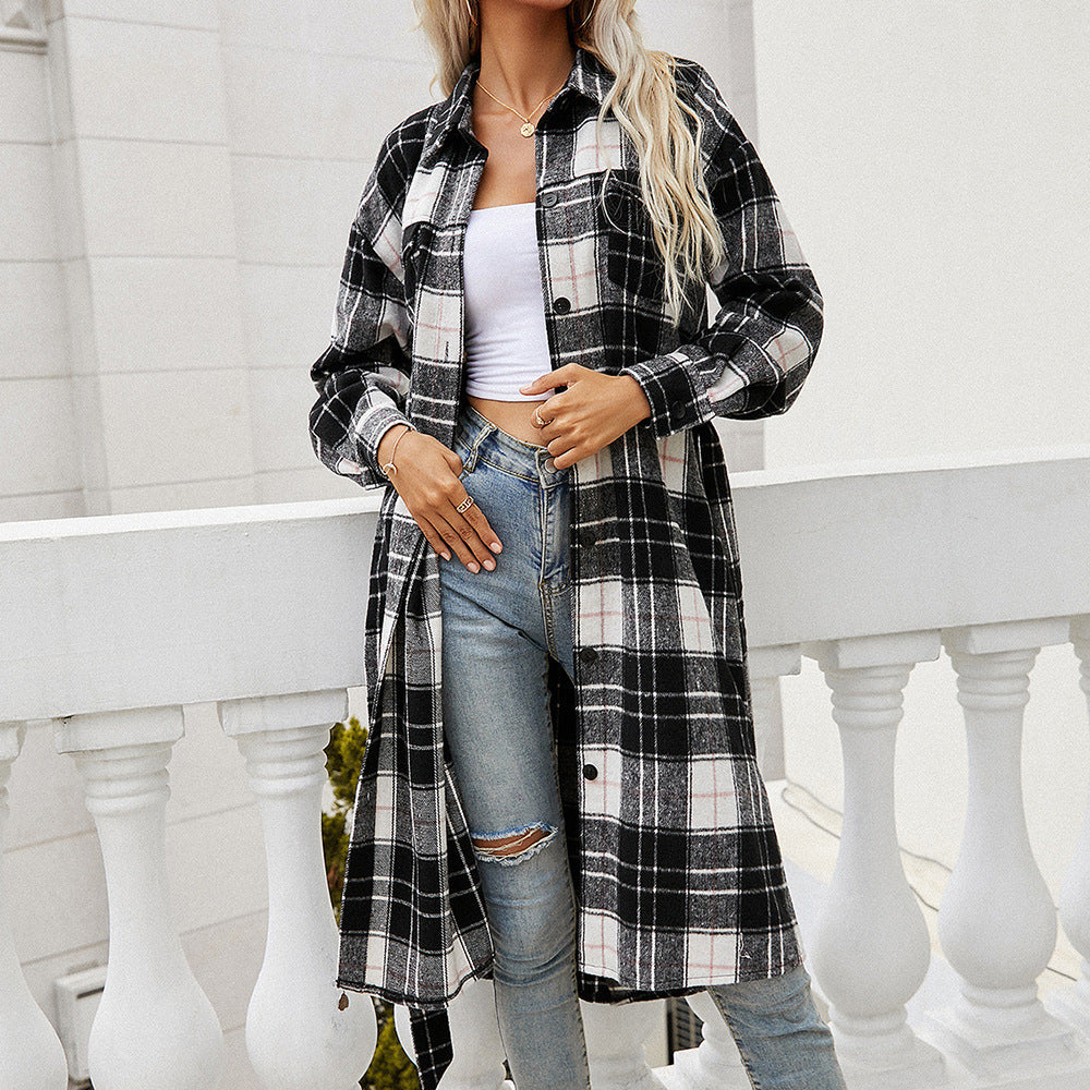 Damen Langarmhemd aus Flanell mit Karomuster Heidi-Mode - Image 7