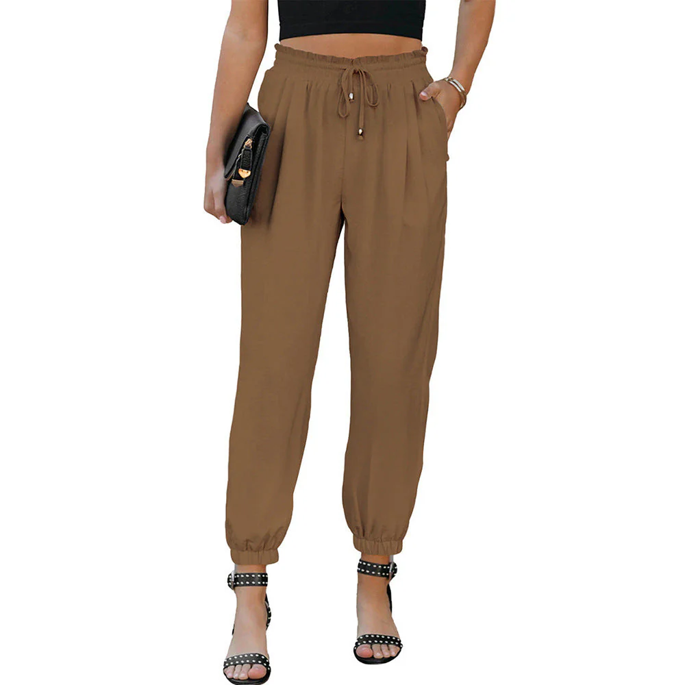 Damen Lässige Freizeithose mit Elastischem Bund und Praktischen Taschen Heidi-Mode - Image 5