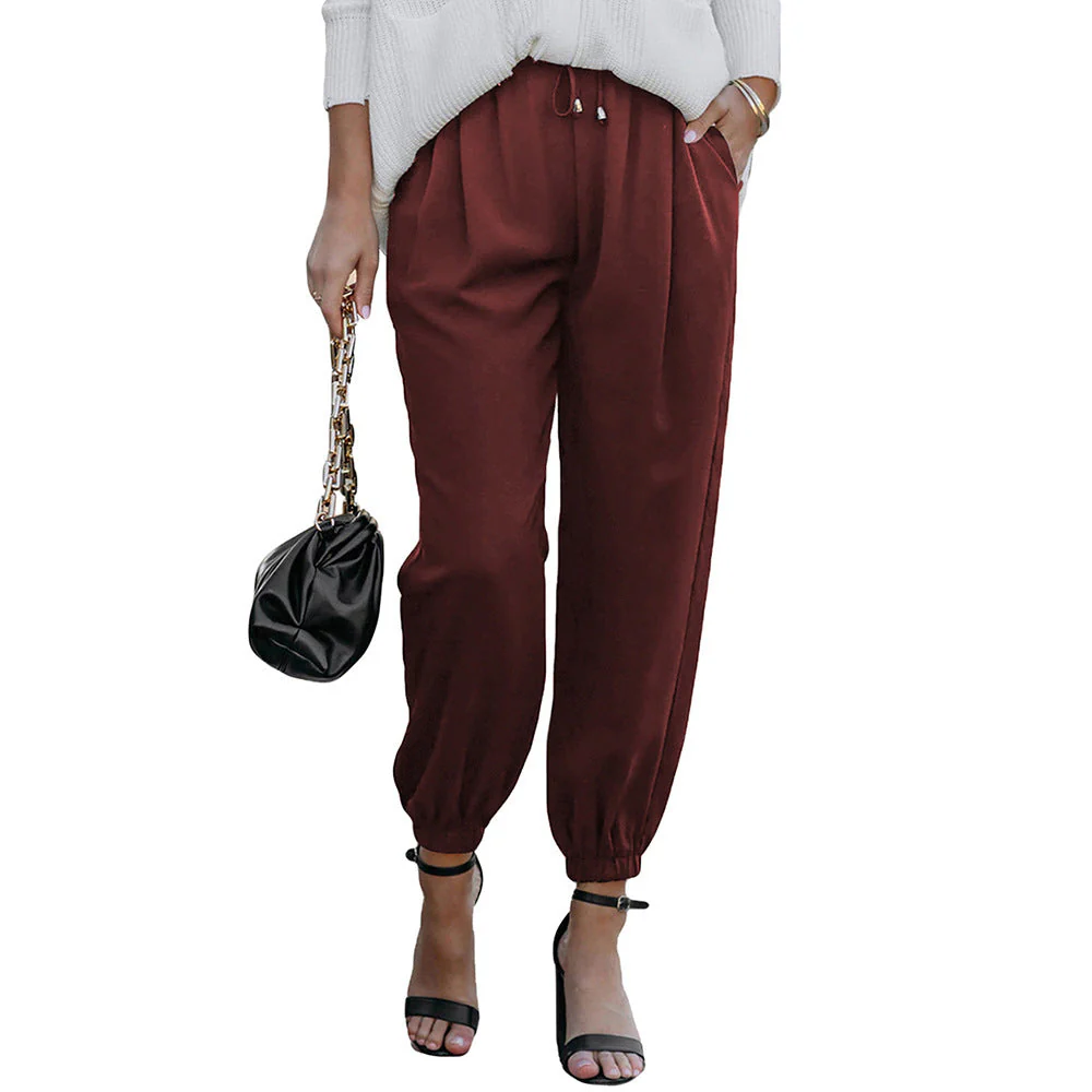 Damen Lässige Freizeithose mit Elastischem Bund und Praktischen Taschen Heidi-Mode - Image 7