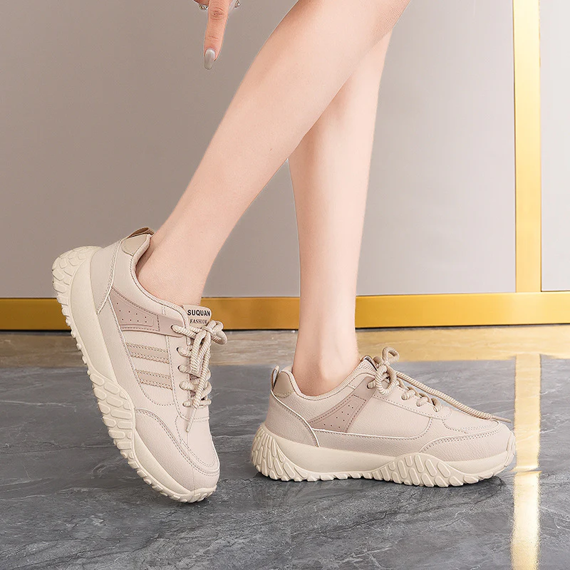 Damen lässige Freizeitsneaker mit atmungsaktiver Oberfläche und rutschfester Sohle Heidi Mode - Image 4