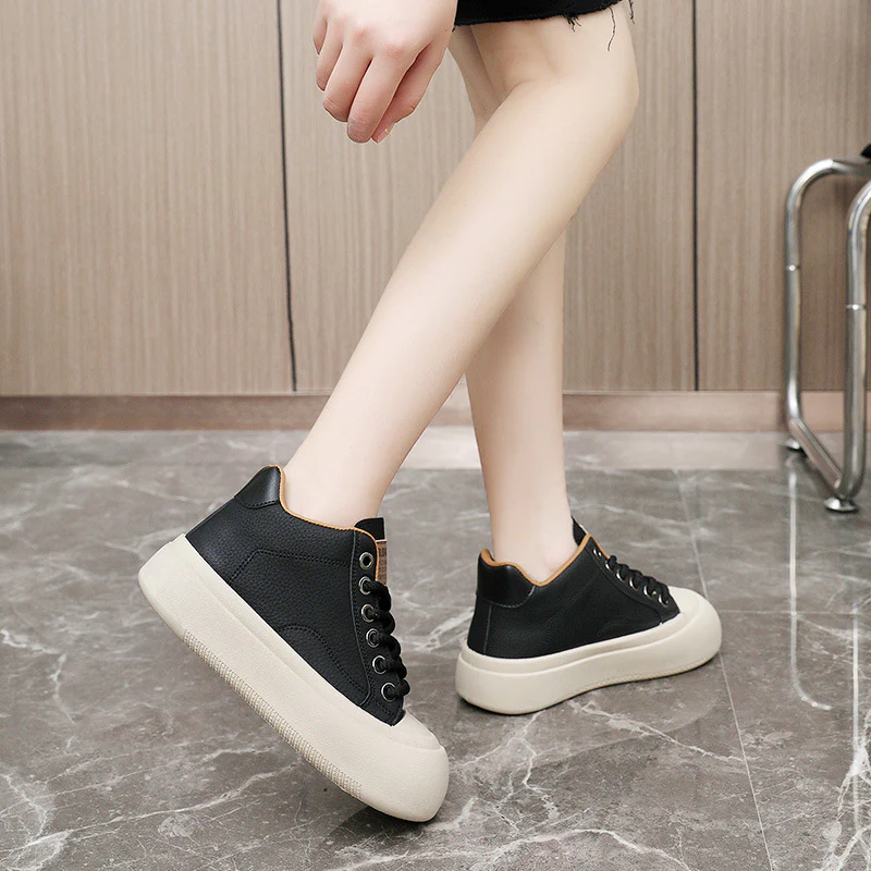 Damen lässige High-Top Sneakers mit dämpfendem Sohlenprofil und strapazierfähigem Obermaterial Heidi Mode - Image 3