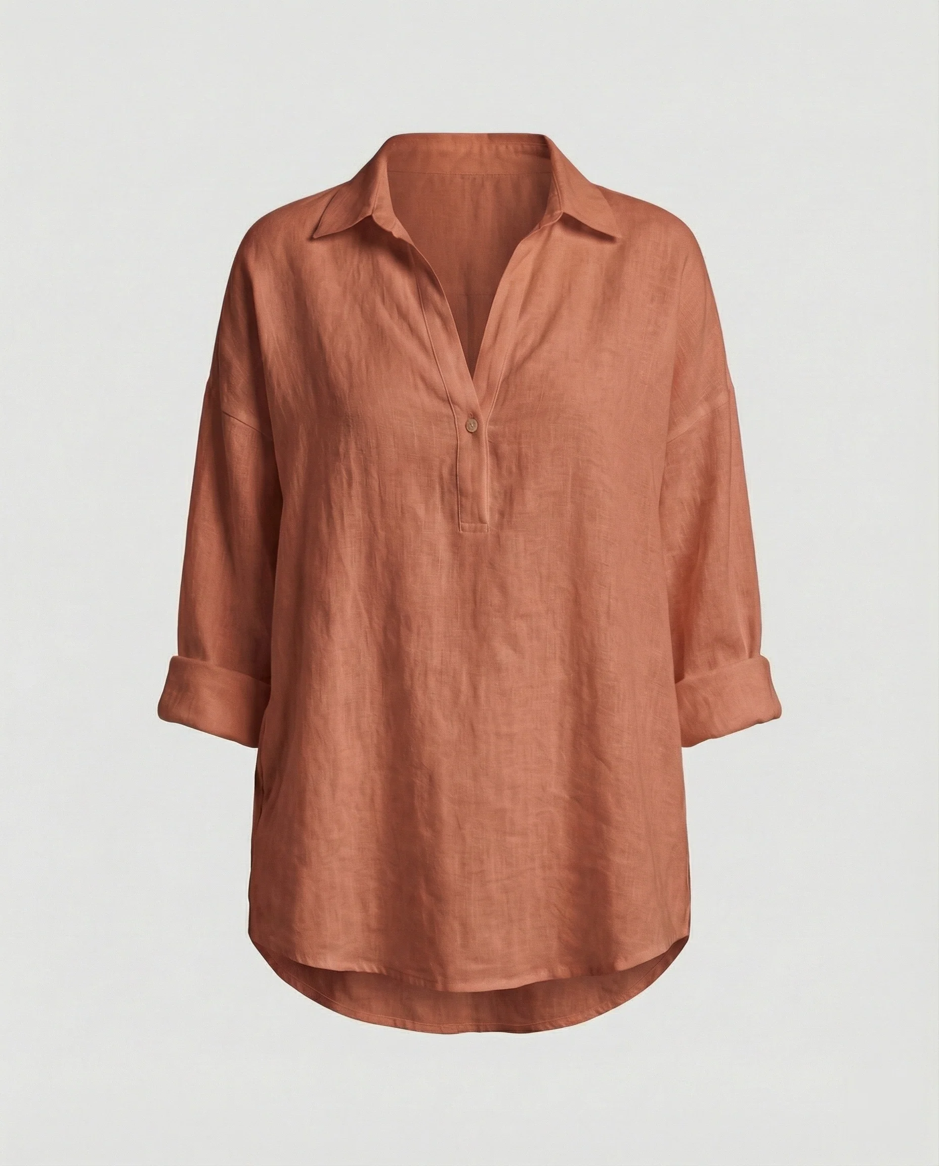 Leinenbluse Damen mit Knopfleiste - Image 11