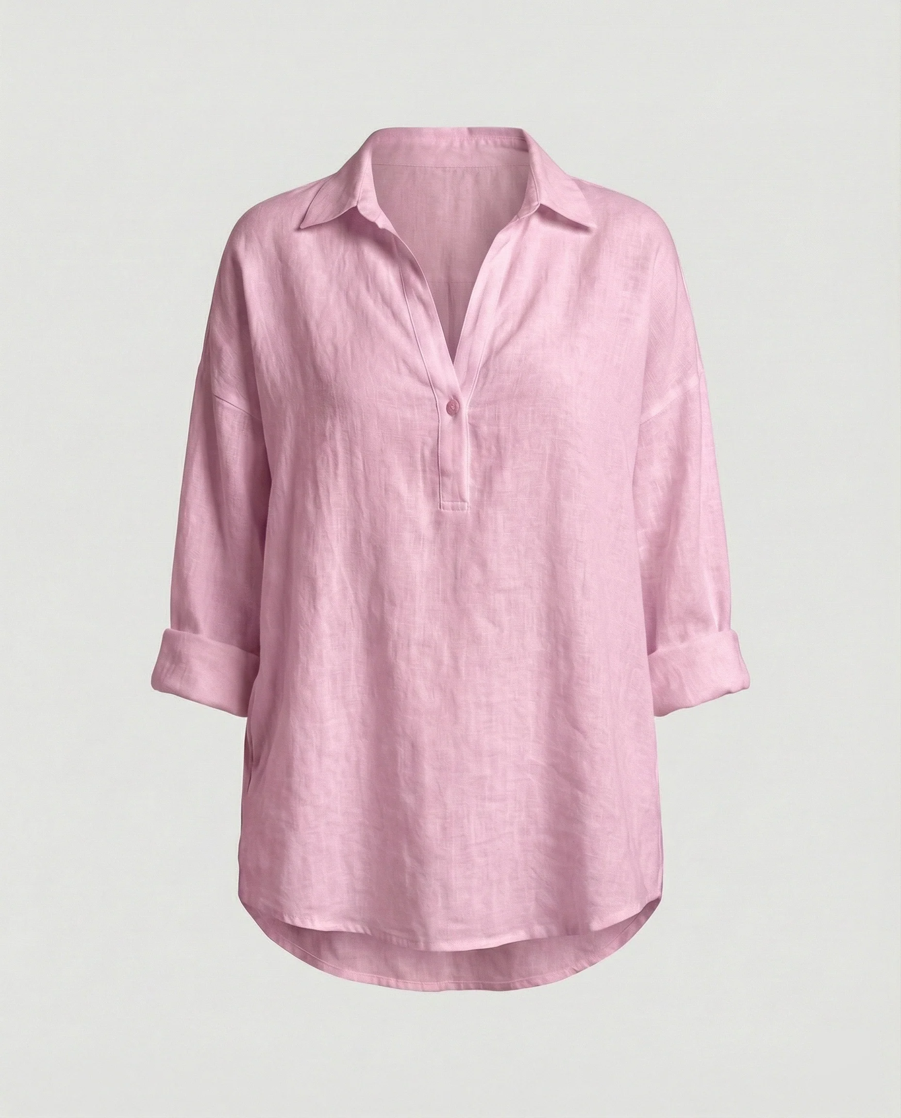 Leinenbluse Damen mit Knopfleiste - Image 6