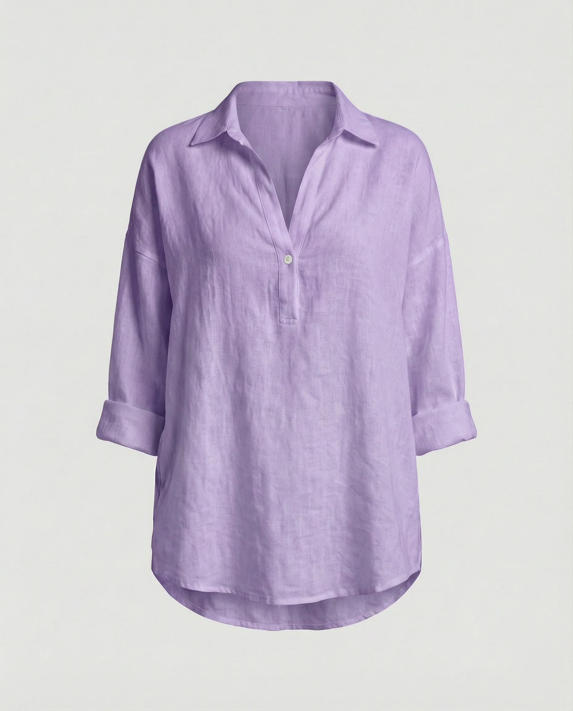 Leinenbluse Damen mit Knopfleiste - Image 7