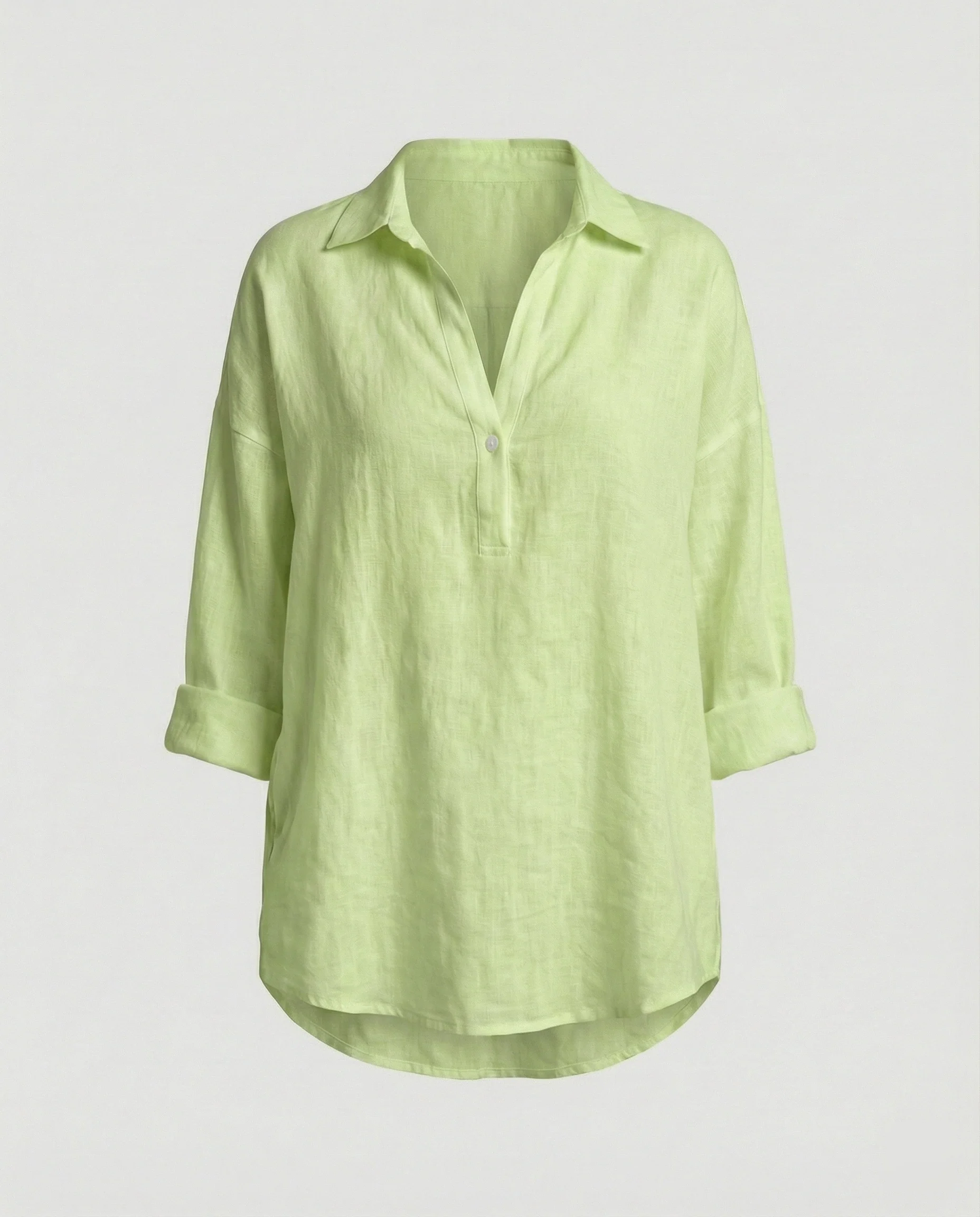 Leinenbluse Damen mit Knopfleiste - Image 8