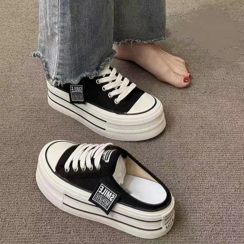 Damen lässige Plattform-Sneaker mit modischem Obermaterial und bequemer Dämpfung Heidi Mode - Image 4