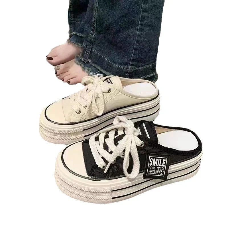 Damen lässige Plattform-Sneaker mit modischem Obermaterial und bequemer Dämpfung Heidi Mode - Image 5