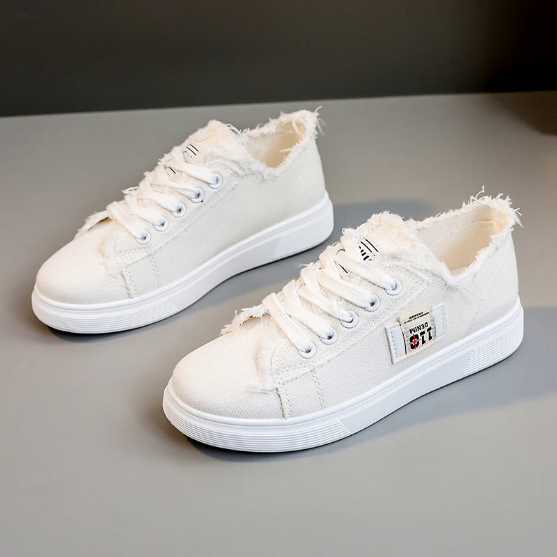 Damen lässige Sneaker mit modischem Used-Look und elastischem Schnürsystem Heidi Mode - Image 2