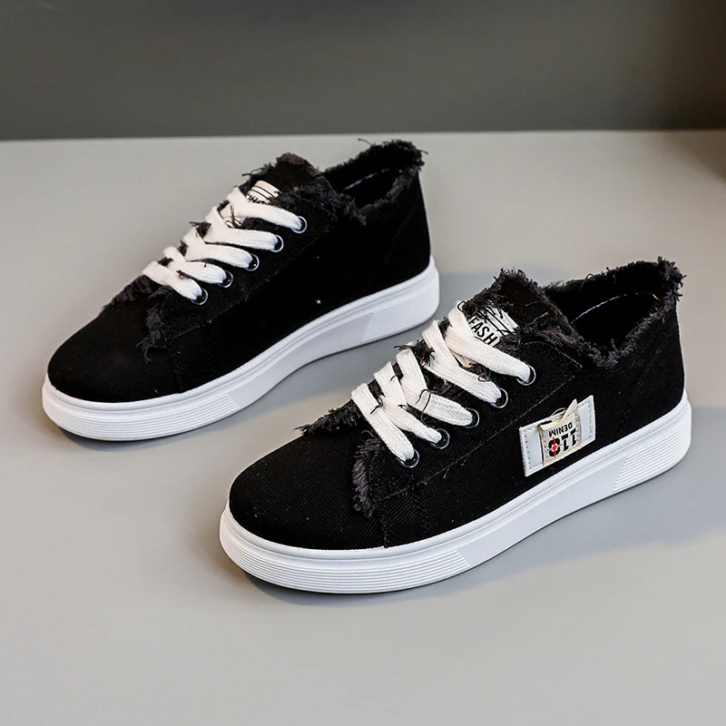 Damen lässige Sneaker mit modischem Used-Look und elastischem Schnürsystem Heidi Mode - Image 7