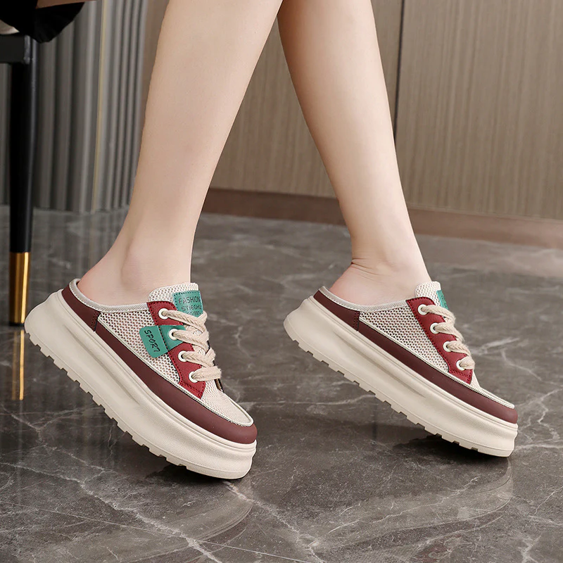 Damen Lässige Sneakers mit innovativem Zipper-Design und bequemer Dämpfung Heidi Mode - Image 4