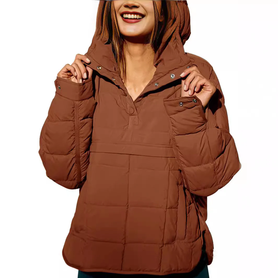 Damen lässige Winterjacke mit Steppdesign und Kragen Heidi-Mode - Image 10