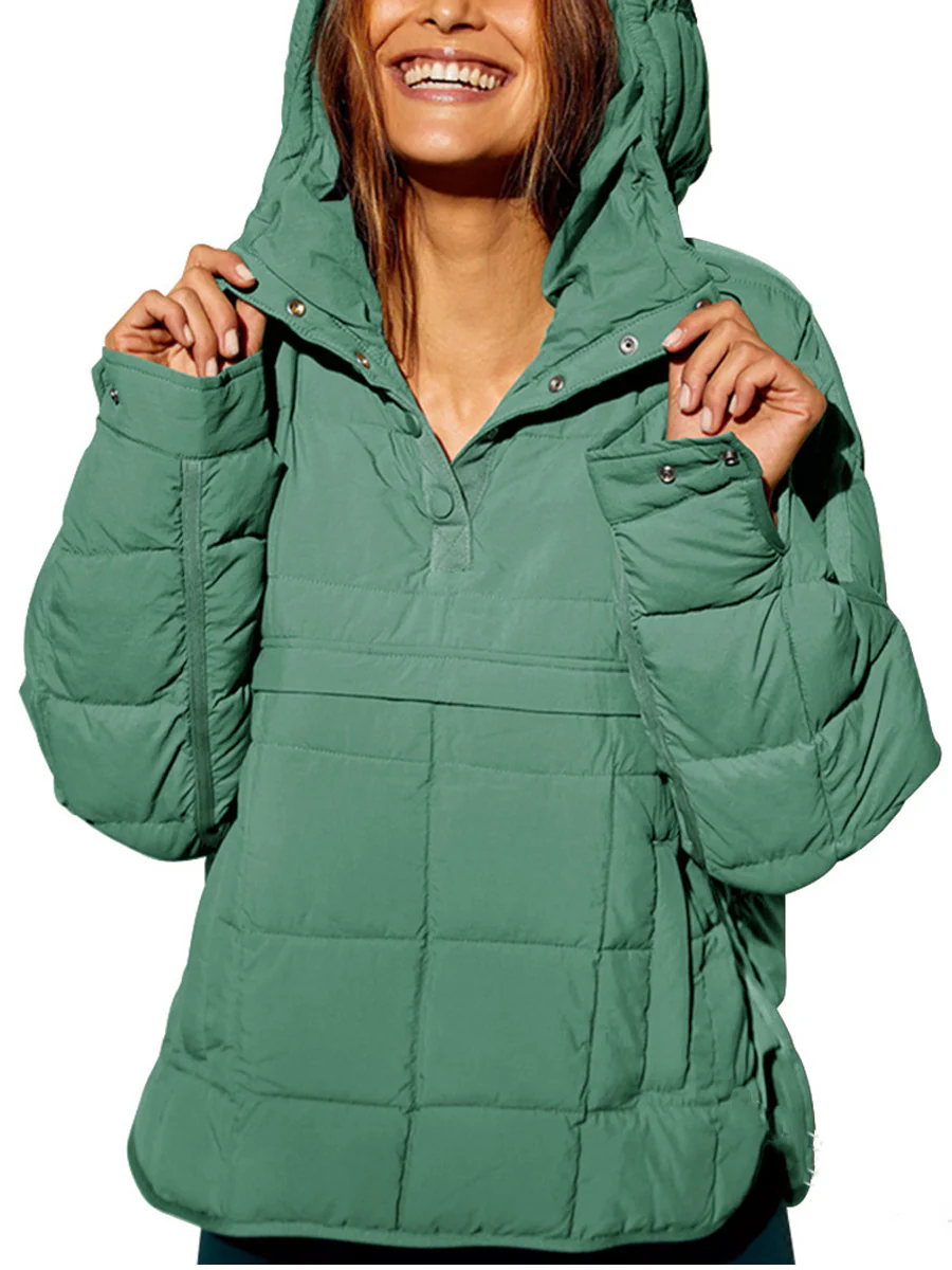 Damen lässige Winterjacke mit Steppdesign und Kragen Heidi-Mode - Image 13