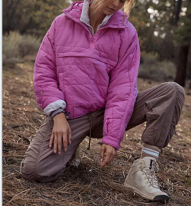 Damen lässige Winterjacke mit Steppdesign und Kragen Heidi-Mode - Image 3