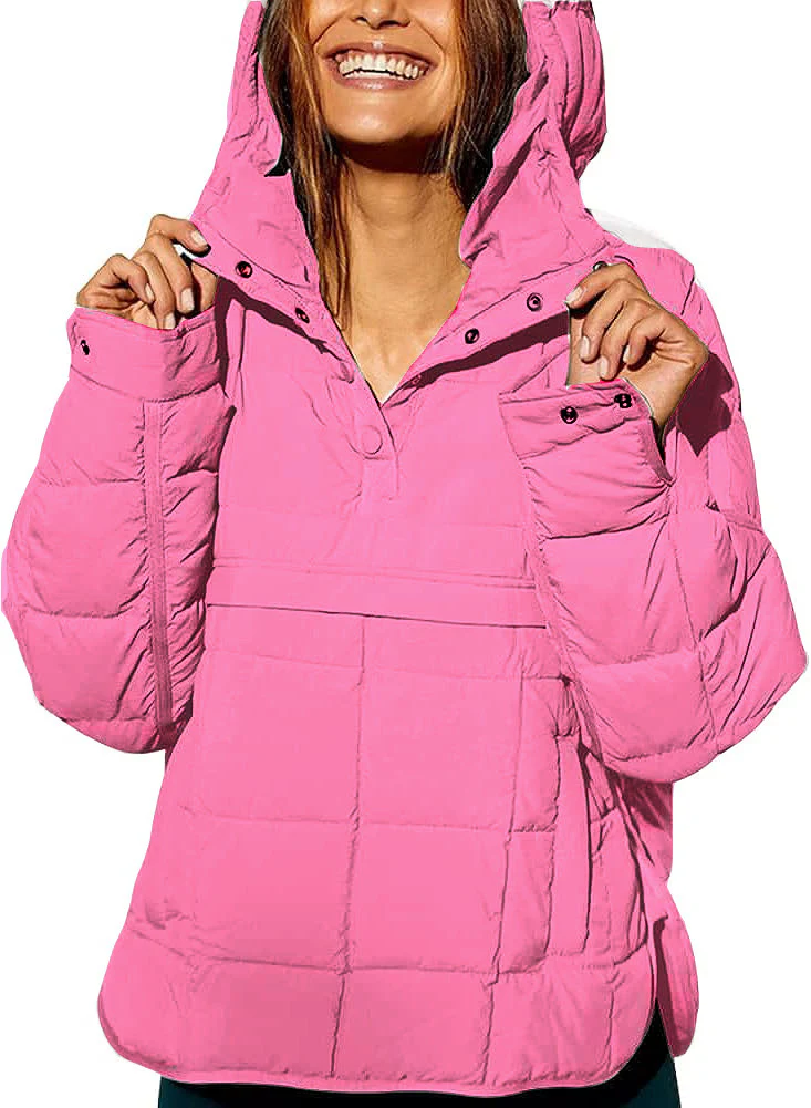 Damen lässige Winterjacke mit Steppdesign und Kragen Heidi-Mode - Image 4