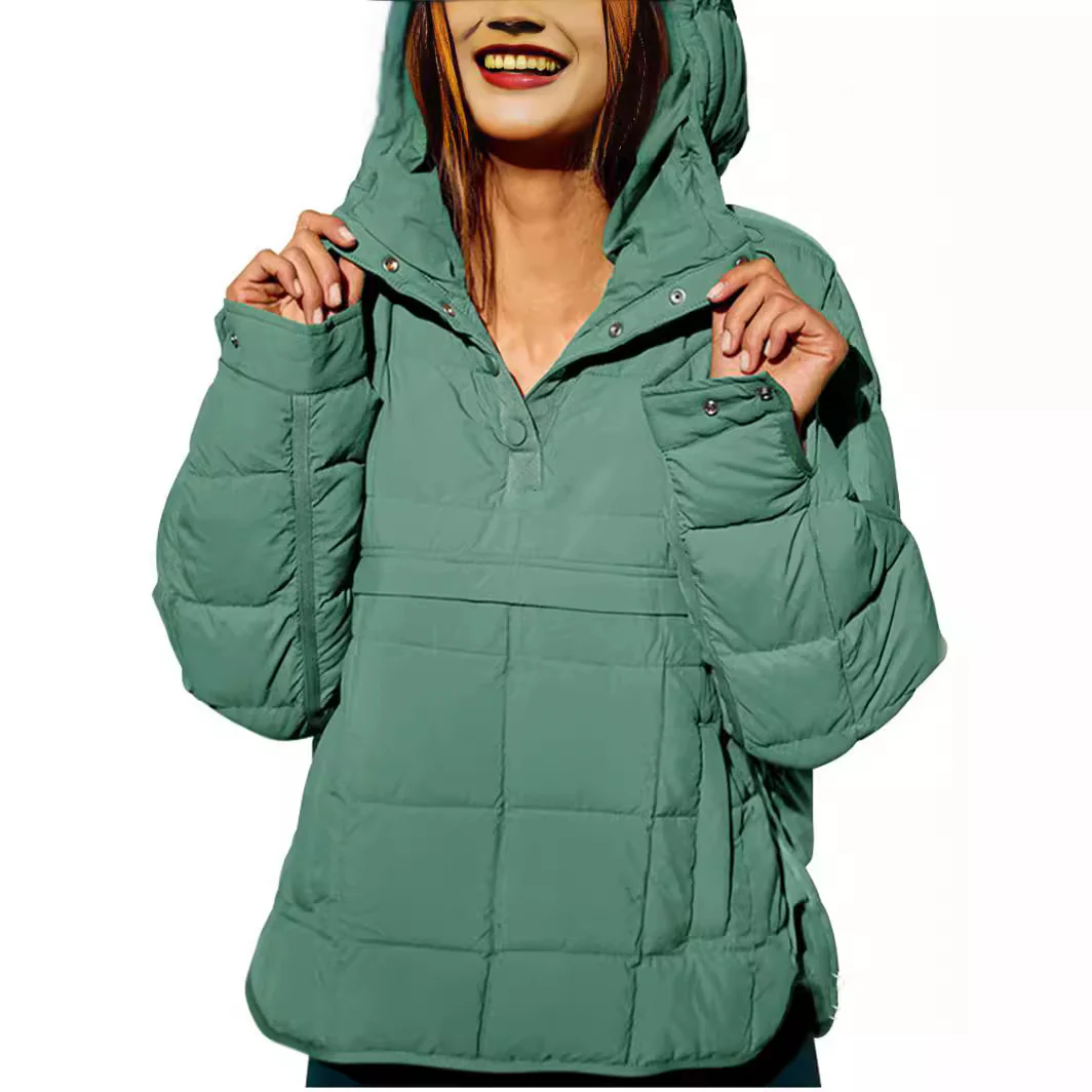 Damen lässige Winterjacke mit Steppdesign und Kragen Heidi-Mode - Image 9