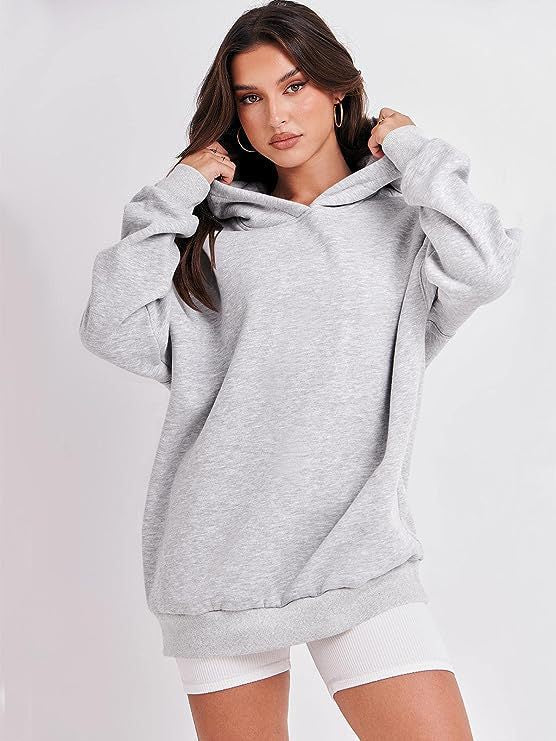 Damen Lässiger Kapuzenpullover mit Extragroßem Schnitt und Weichem Fleece-Material Heidi-Mode - Image 2