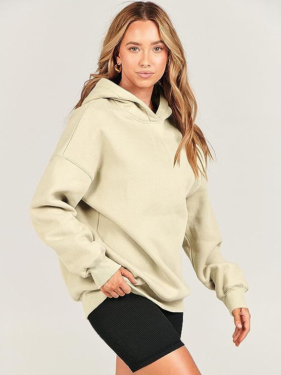Damen Lässiger Kapuzenpullover mit Extragroßem Schnitt und Weichem Fleece-Material Heidi-Mode - Image 3