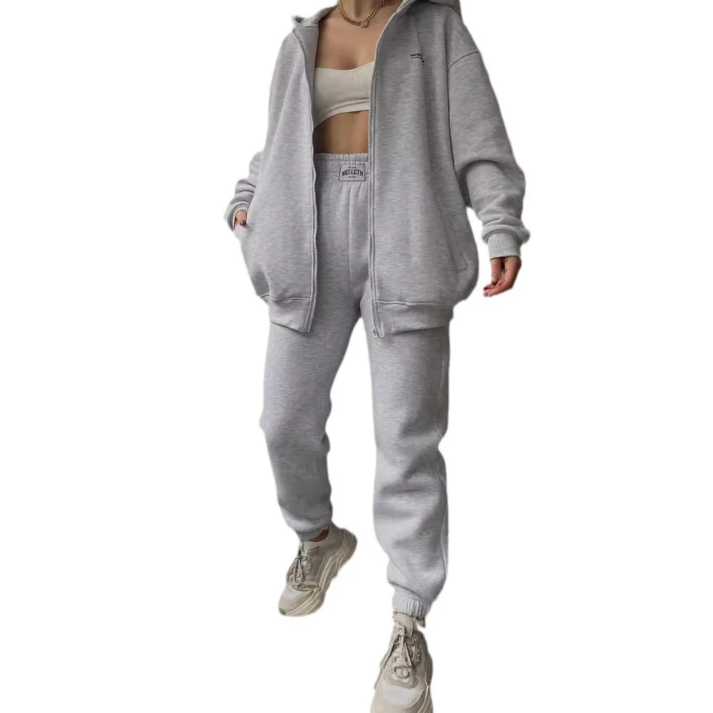 Damen Lässiger Oversized Hoodie mit Durchgehendem Reißverschluss und Praktischen Kängurutaschen Heidi-Mode - Image 5
