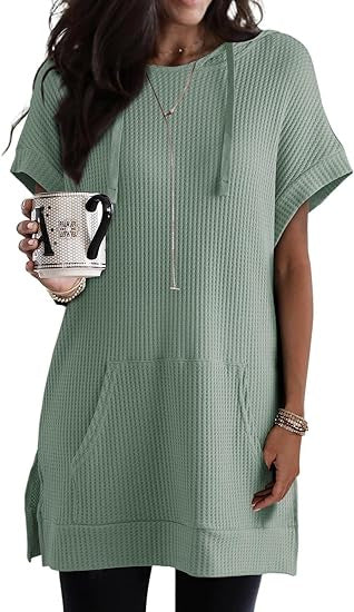 Damen Lässiges Hoodie-Kleid mit Praktischer Kängurutasche und Relaxed-Fit Heidi-Mode - Image 11