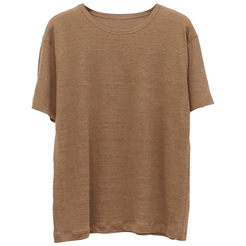 Damen Lässiges Oversize T-Shirt Aus Atmungsaktiver Baumwollmischung mit Strukturierter Oberfläche Heidi-Mode - Image 8
