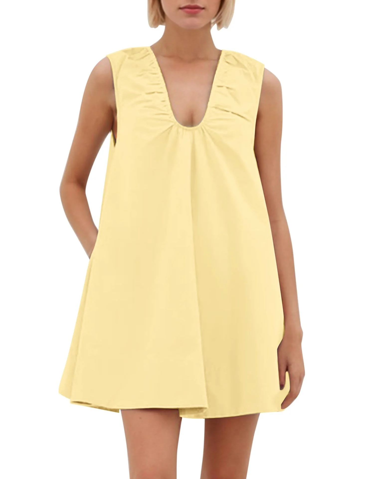 Damen Lässiges Sommerkleid mit Rüschen-Ausschnitt Heidi-Mode - Image 2