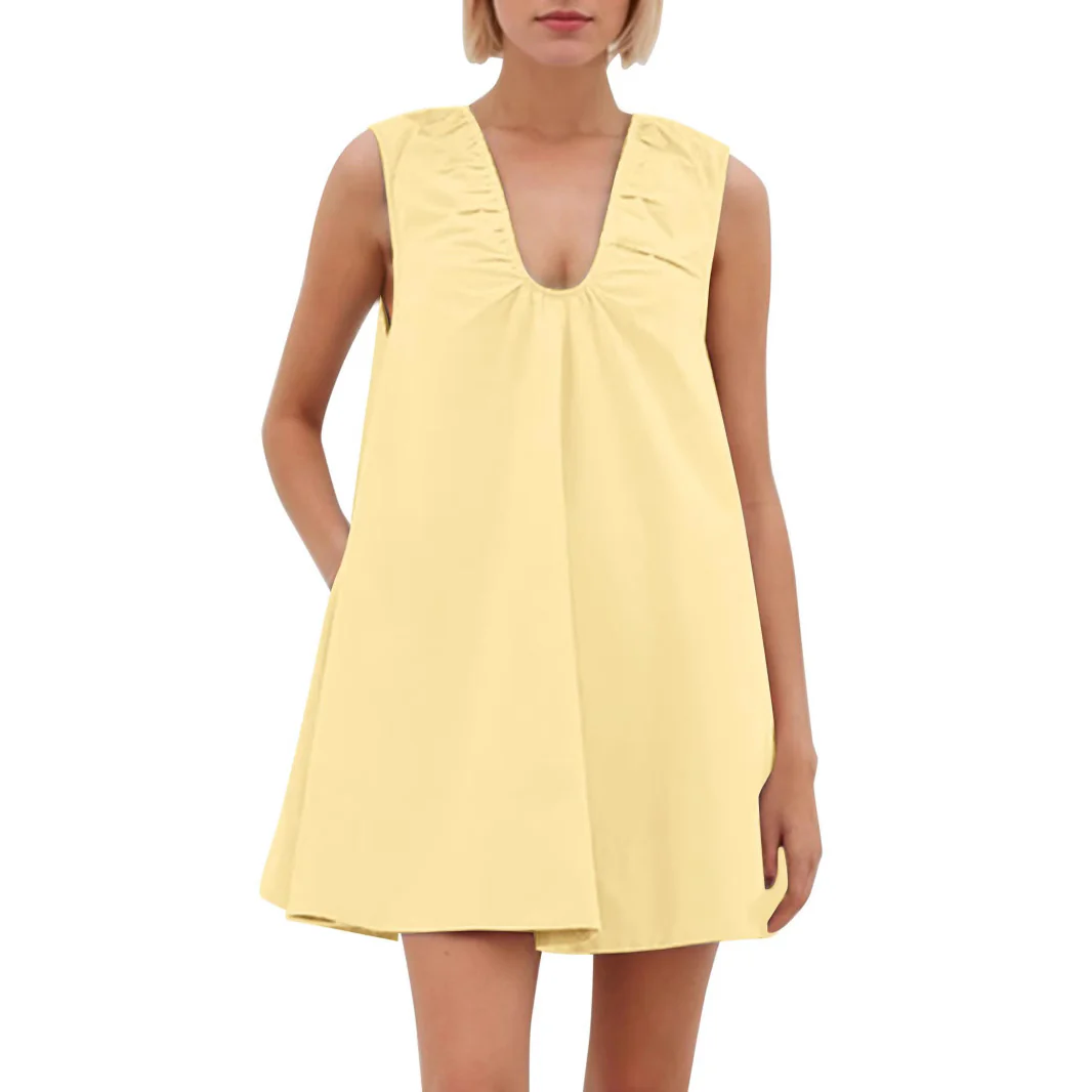 Damen Lässiges Sommerkleid mit Rüschen-Ausschnitt Heidi-Mode - Image 5