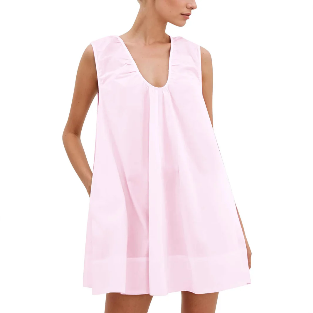 Damen Lässiges Sommerkleid mit Rüschen-Ausschnitt Heidi-Mode - Image 7
