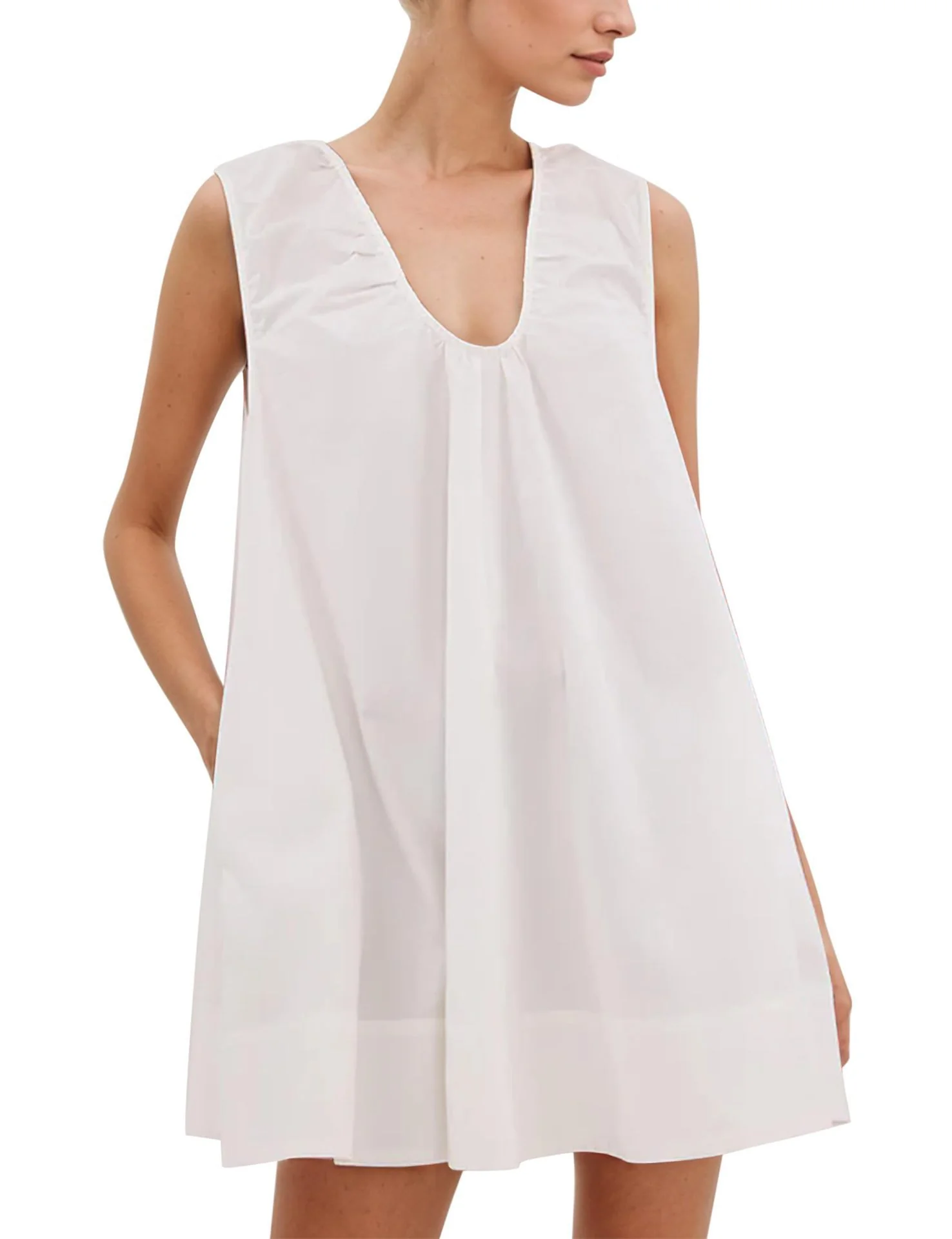 Damen Lässiges Sommerkleid mit Rüschen-Ausschnitt Heidi-Mode - Image 8