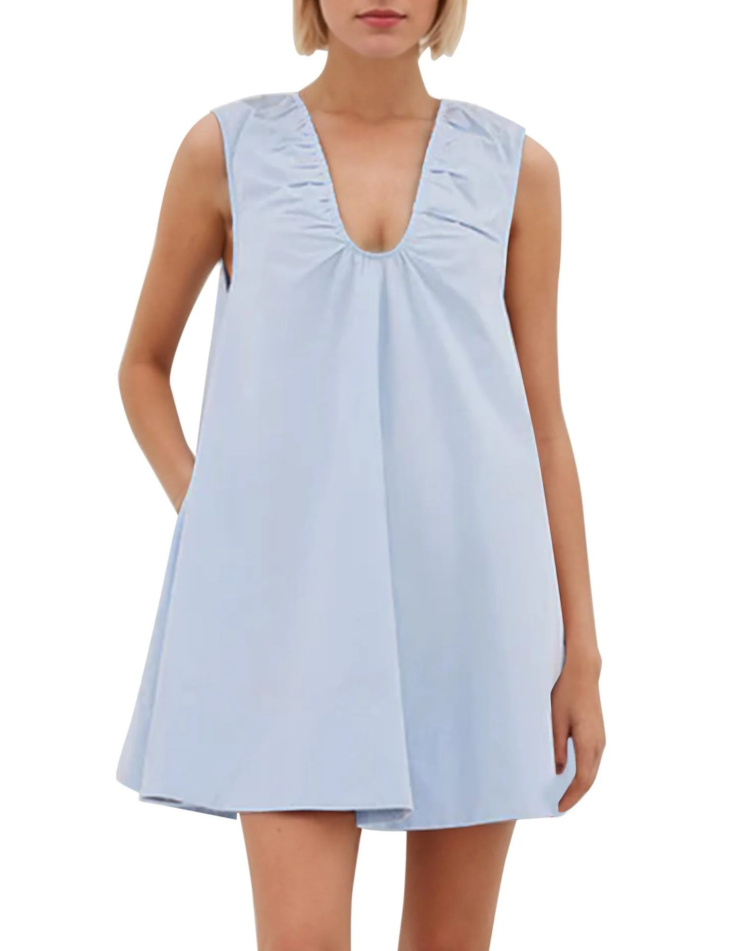 Damen Lässiges Sommerkleid mit Rüschen-Ausschnitt Heidi-Mode - Image 9