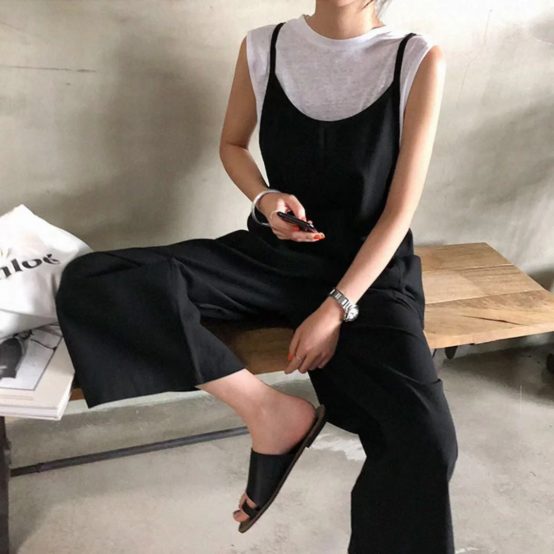 Damen Latzhose Im Lässigen Stil mit Verstellbaren Trägern und Großem Komfort Heidi-Mode - Image 2