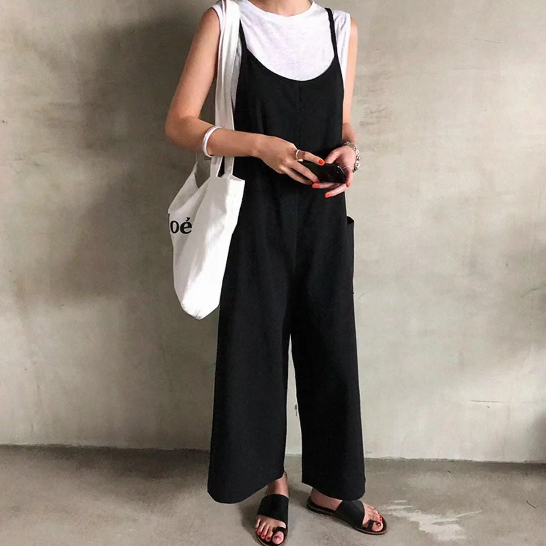 Damen Latzhose Im Lässigen Stil mit Verstellbaren Trägern und Großem Komfort Heidi-Mode - Image 4