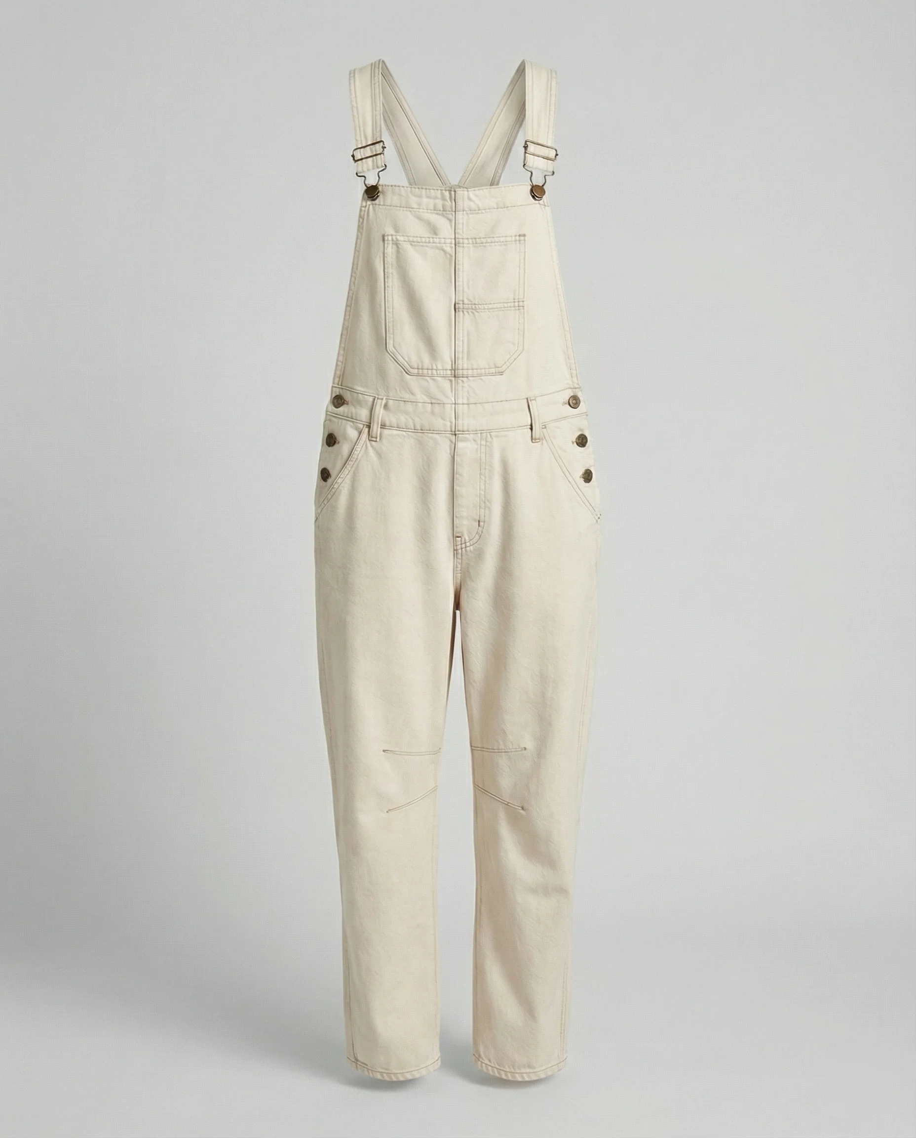 Damen Jeans Latzhose mit weitem Bein und urbanem Design - Image 6