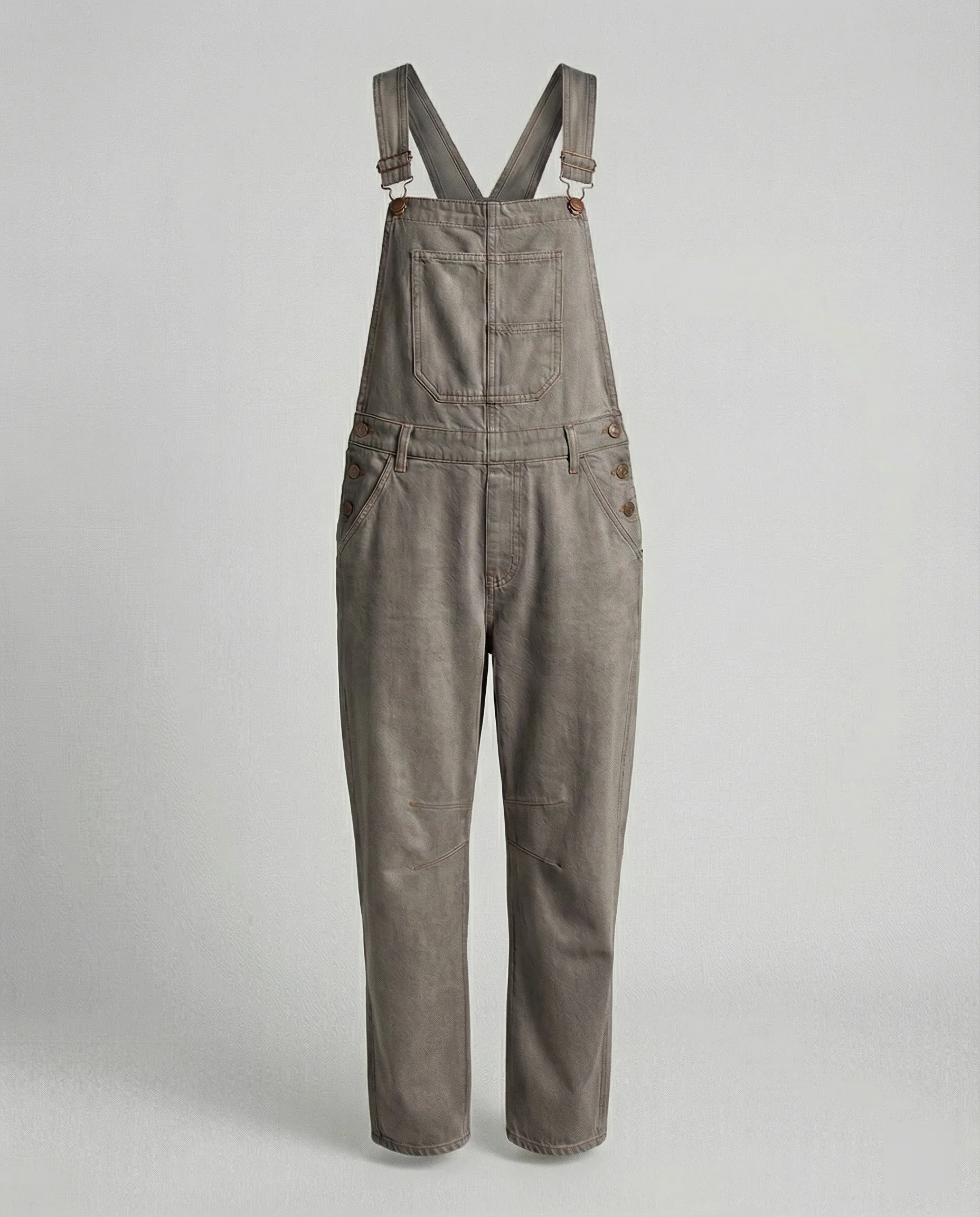 Damen Jeans Latzhose mit weitem Bein und urbanem Design - Image 7