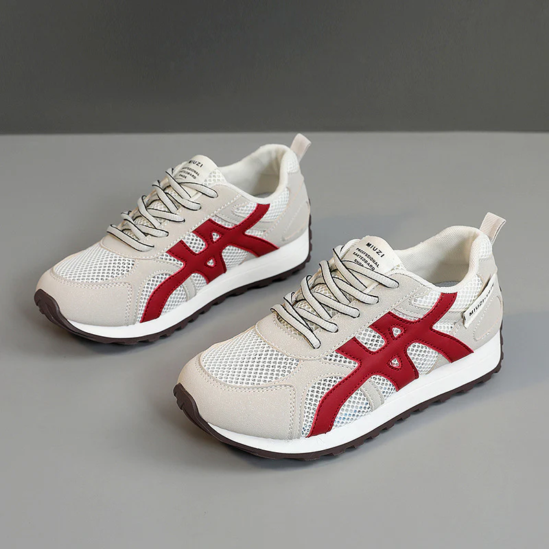 Damen Lauf Sneaker mit atmungsaktivem Mesh-Obermaterial und dämpfender Sohle Heidi Mode - Image 6